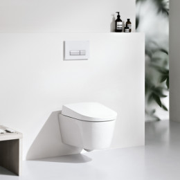 Инсталляция Geberit Duofix комплект 4 в 1 для подвесного унитаза с кнопкой смыва Delta хром