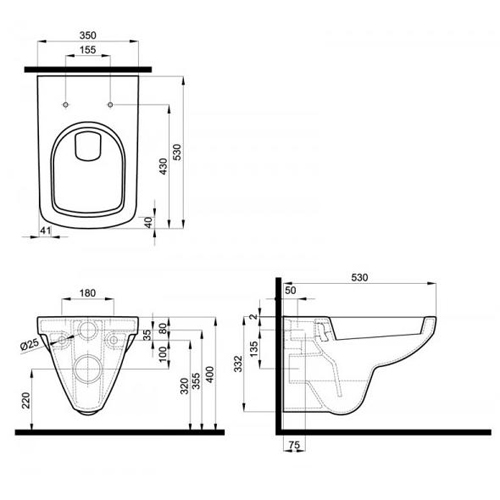 Инсталляция Grohe и унитаз Kolo Nova Pro Rimfree (без ободка) подвесной с крышкой (Soft Close) в комплекте