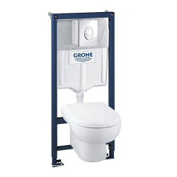Grohe инсталляция и унитаз комплект Solido Perfect 4 в 1