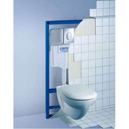 Инсталляция Grohe Rapid SL комплект 4 в 1 для подвесного унитаза с кнопкой смыва Skate Air