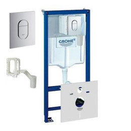 Инсталляция Grohe Rapid SL комплект 5 в 1 для подвесного унитаза с системой GROHE Fresh и кнопкой смыва Arena Cosmopolitan