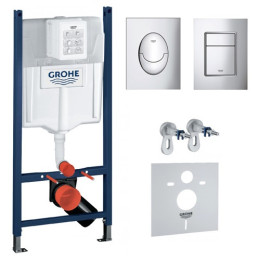 Инсталляция Grohe Rapid SL комплект 4 в 1 для подвесного унитаза