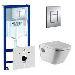 Grohe инсталляция с унитазом Roca Gap комплект