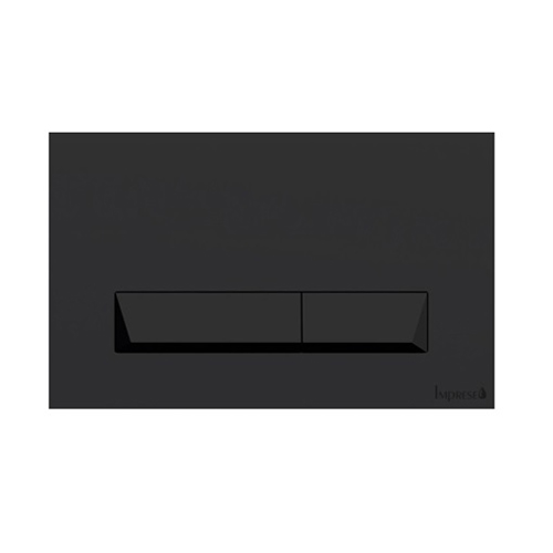 Клавиша смыва для инсталляции Imprese Laska Black чёрная (Soft Touch)