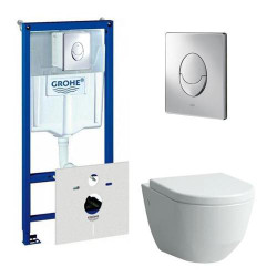 Grohe инсталляция и унитаз Laufen комплект 4 в 1