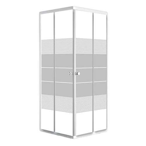 Душова кабіна RJ VELUM квадратна 90х90 з візерунком Linia, без піддону