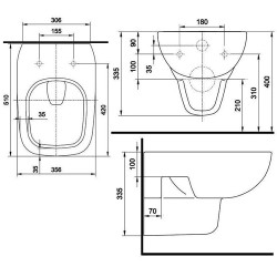Kolo Style Rimfree унитаз подвесной