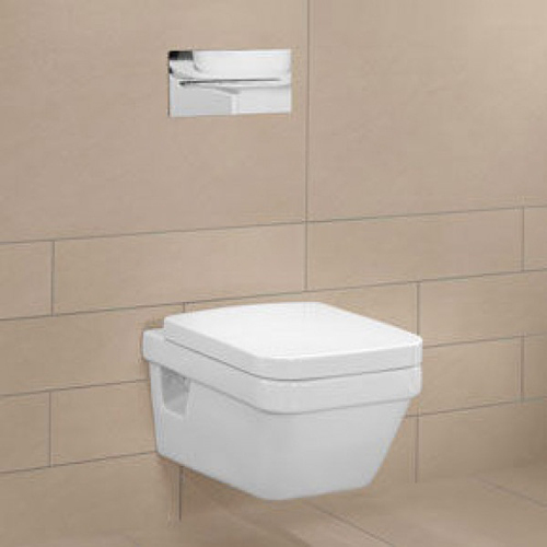 Инсталляция Grohe и подвесной унитаз Villeroy&Boch Omnia Architectura Rimless (без ободка) с крышкой и сиденьем с микролифтом (комплект 4 в 1)