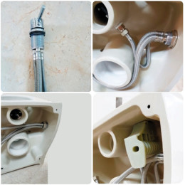 Инсталляция Grohe и унитаз с биде Volle Oliva Rimless подвесной с крышкой (Soft Close) в комплекте
