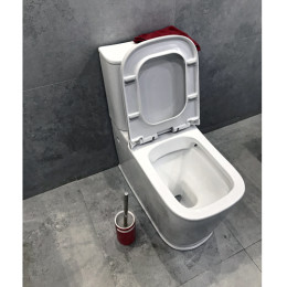 Унитаз Volle Puerta компакт напольный Rimless (без ободка) с крышкой и сиденьем Slim slow-closing (микролифт)