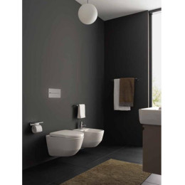 Инсталляция Grohe и подвесной унитаз Laufen Pro Rimless (без ободка) с крышкой и сиденьем с микролифтом (комплект 4 в 1)