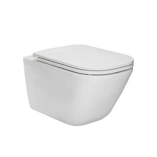Унитаз подвесной Roca Gap Rimless (без ободка) с крышкой SLIM (Soft Close), инсталляция для унитаза в комплекте