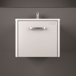  Умывальник с тумбой Fancy Marble Bali 50 см подвесной белого цвета