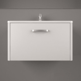  Умывальник с тумбой Fancy Marble Bali 70 см подвесной белого цвета