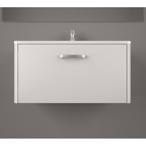  Умывальник с тумбой Fancy Marble Bali 80 см подвесной белого цвета