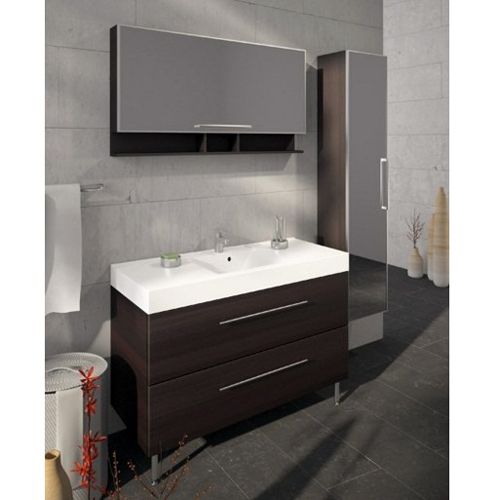 Мебель для ванной Fancy Marble Barbados 120 см комплект подвесной или напольный цвет венге