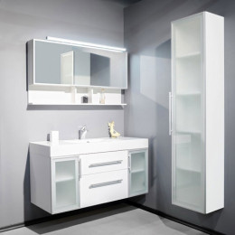 Мебель для ванной Fancy Marble Barbados-2 120 см комплект подвесной или напольный белого цвета