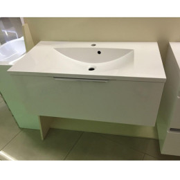 Умывальник с тумбой Fancy Marble Bermuda 90 см подвесной белого цвета