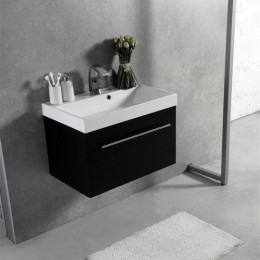 Умывальник с тумбой Fancy Marble Corsica 70 см подвесной цвет венге