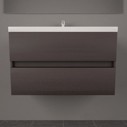 Умивальник з тумбою Fancy Marble Cyprus, підвісний, 85 см, колір венге