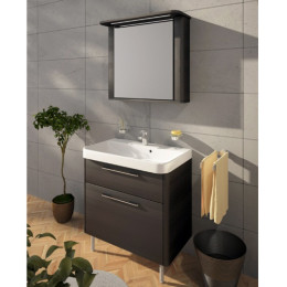 Меблі для ванної кімнати Fancy Marble Devon 80 см, комплект підвісний або підлоговий, колір венге