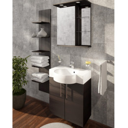Мебель для ванной Fancy Marble Ibiza 50 см комплект подвесной или напольный цвет венге