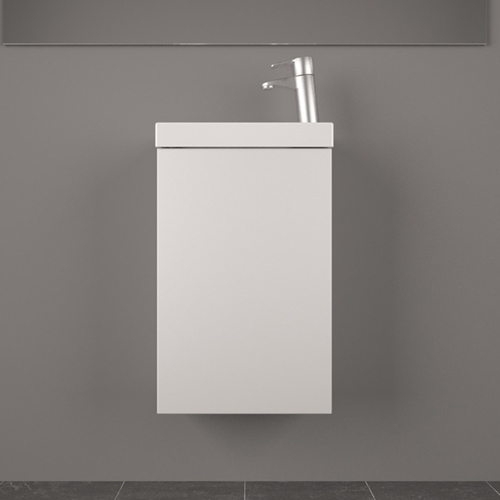 Умивальник з тумбою Fancy Marble Java 40 см, підвісний, білого кольору