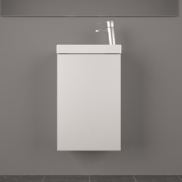 Умивальник з тумбою Fancy Marble Java 40 см, підвісний, білого кольору