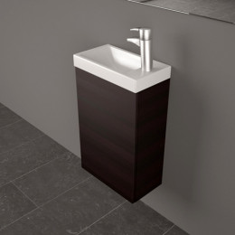 Умивальник з тумбою Fancy Marble Java 40 см, підвісний, колір венге