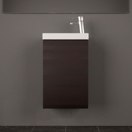 Умивальник з тумбою Fancy Marble Java 40 см, підвісний, колір венге