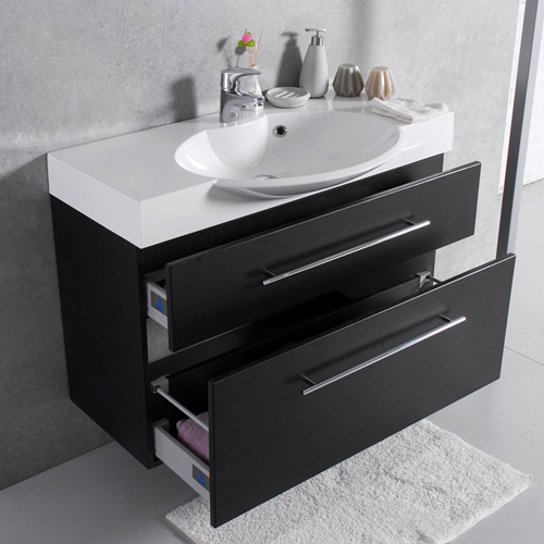Умивальник з тумбою Fancy Marble Sumatra-2 підвісний або підлоговий, 100 см, колір венге