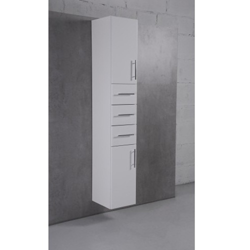 Пенал для ванной Fancy Marble SC-2 подвесной или напольный 30 см белый