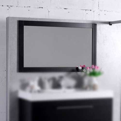 Зеркало Fancy Marble M-1 в ванную 120 см без подсветки венге