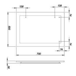 Зеркало Kolo Primo (Коло Примо) 70х50