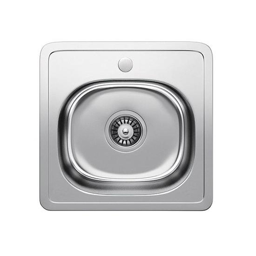 Кухонна мийка Fabiano F3838D Decor з нержавіючої сталі, врізна, поверхня з мікродекором