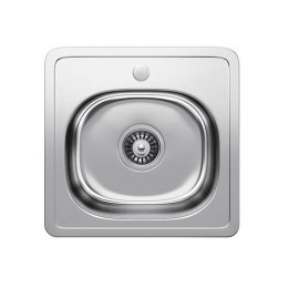 Кухонна мийка Fabiano F3838D Decor з нержавіючої сталі, врізна, поверхня з мікродекором