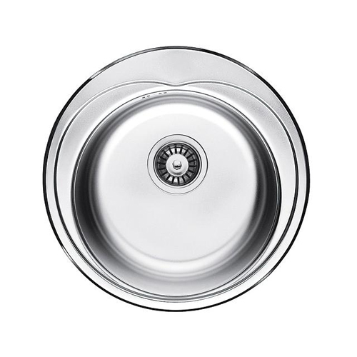Кухонна мийка Fabiano F48D Decor з нержавіючої сталі, врізна, поверхня з мікродекором