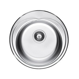 Кухонна мийка Fabiano F48D Decor з нержавіючої сталі, врізна, поверхня з мікродекором