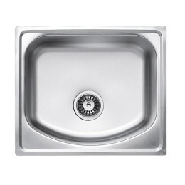 Кухонна мийка Fabiano F5345D Decor з нержавіючої сталі, врізна, поверхня з мікродекором