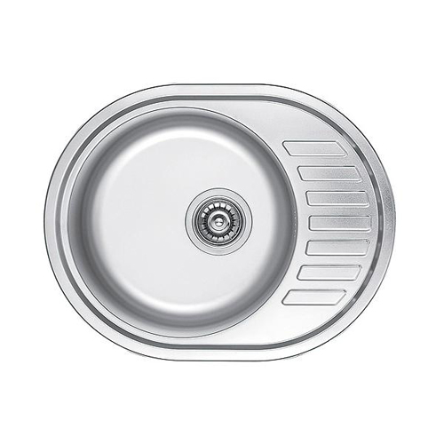 Кухонна мийка Fabiano F5745S Satin із нержавіючої сталі, врізна, поверхня сатинова