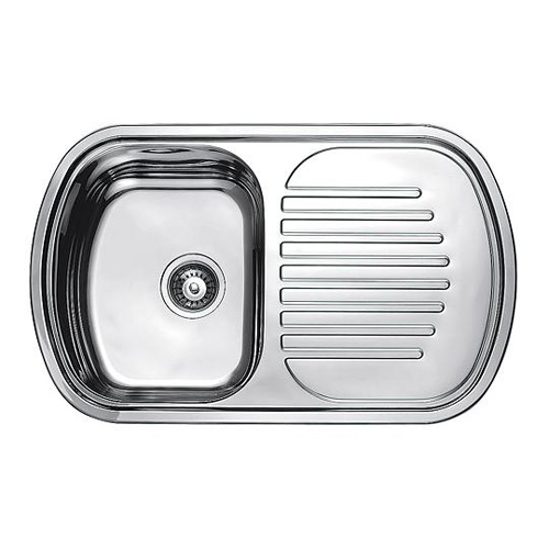 Мойка для кухни Fabiano F8049D Decor из нержавейки врезная поверхность микродекор