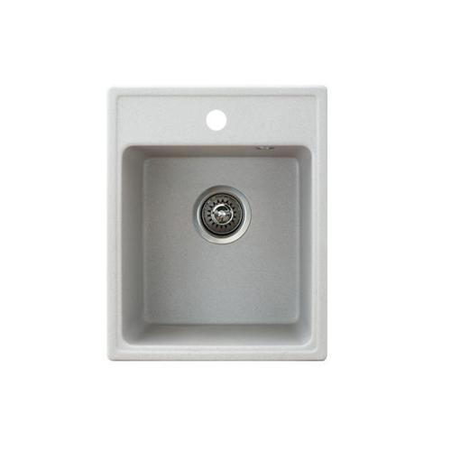 Мойка Metalac Quadro 40 для кухни из камня (керамогранит X-Granit) врезная серая