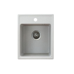 Мойка Metalac Quadro 40 для кухни из камня (керамогранит X-Granit) врезная серая