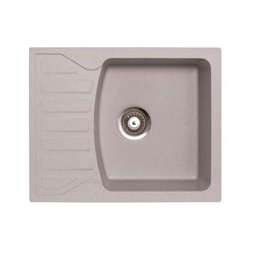 Мойка Metalac Quadro M для кухни из камня (керамогранит X-Granit) врезная серая