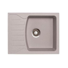 Мойка Metalac Quadro M для кухни из камня (керамогранит X-Granit) врезная серая