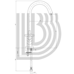 Смеситель для кухни Bianchi Amelix хромированный