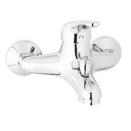Набор смесителей Bianchi Star смеситель для ванны, смеситель для умывальника, душевая стойка с лейкой и шлангом хром