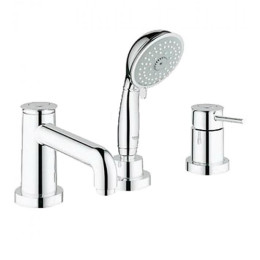 Змішувач для ванни Grohe BauClassic, врізний, на борт ванни, на 3 отвори, хромований
