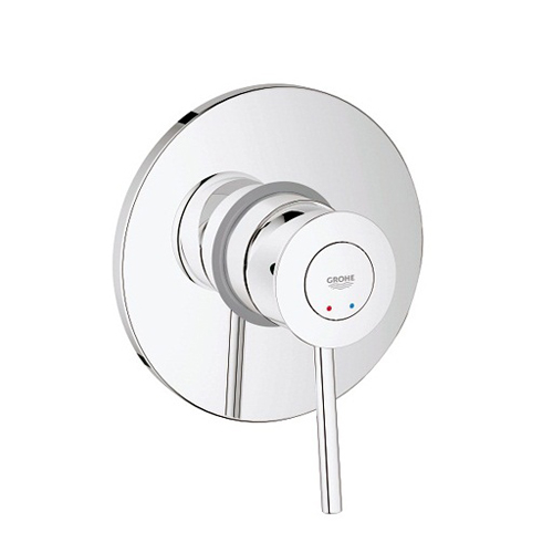 Смеситель для душа Grohe BauClassic скрытого монтажа однорежимный хромированный (готовый комплект)