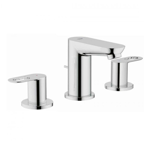 Смеситель для умывальника Grohe BauLoop врезной на 3 отверстия хромированный